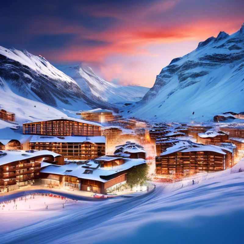 Shred the Slopes at Tignes' Renowned Snow Park: A Freestyle Skier's Dream in the French Alps