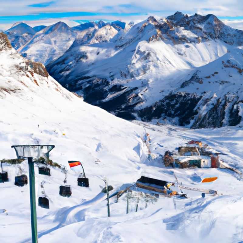 Un skieur solitaire dévale les pentes immaculées de Lech Zürs am Arlberg, en Autriche, profitant de la poudreuse immaculée et des vues panoramiques à couper le souffle lors de son escapade de ski de 5 jours pendant la saison de ski.