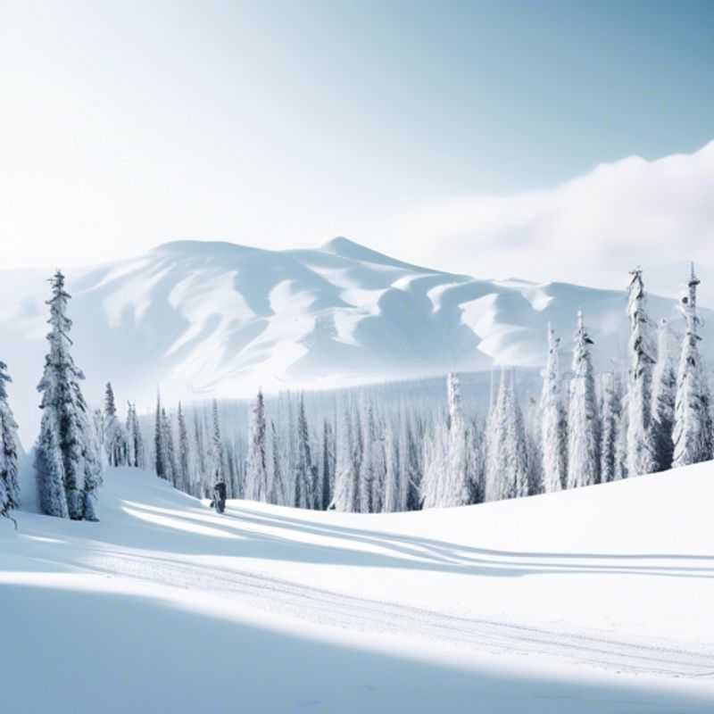 Six enthusiastic friends bundled up in colorful ski gear, joyfully navigating the snowy slopes of Big White Ski Resort, Canada, during their exhilarating 24-hour skiing adventure.