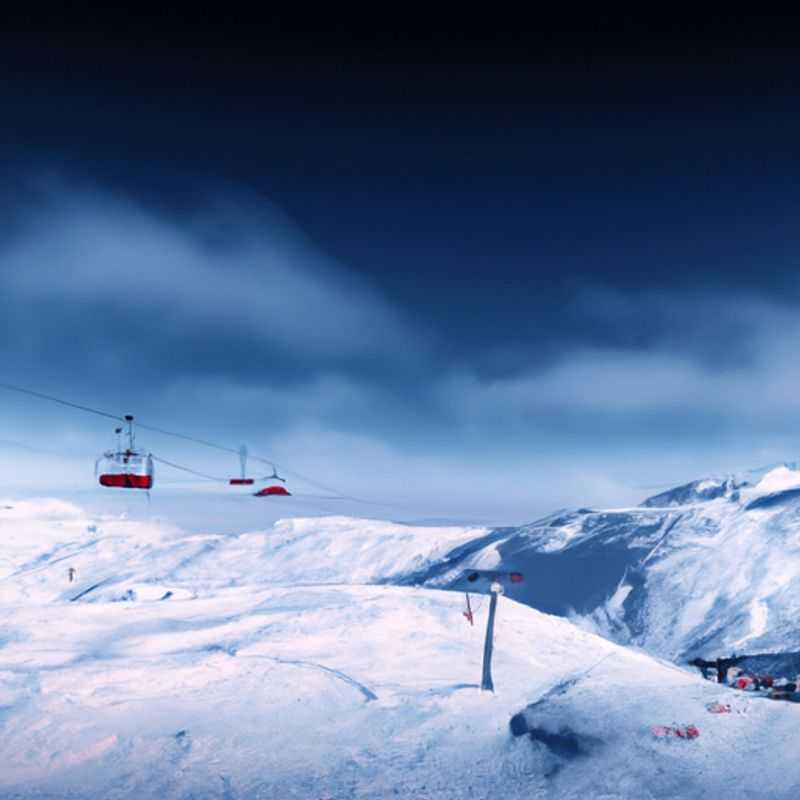 A lone figure glides effortlessly down the pristine slopes of Les Menuires, France, surrounded by breathtaking Alpine vistas. The skier's journey embodies the exhilaration and freedom of a solo skiing adventure during the height of the season.